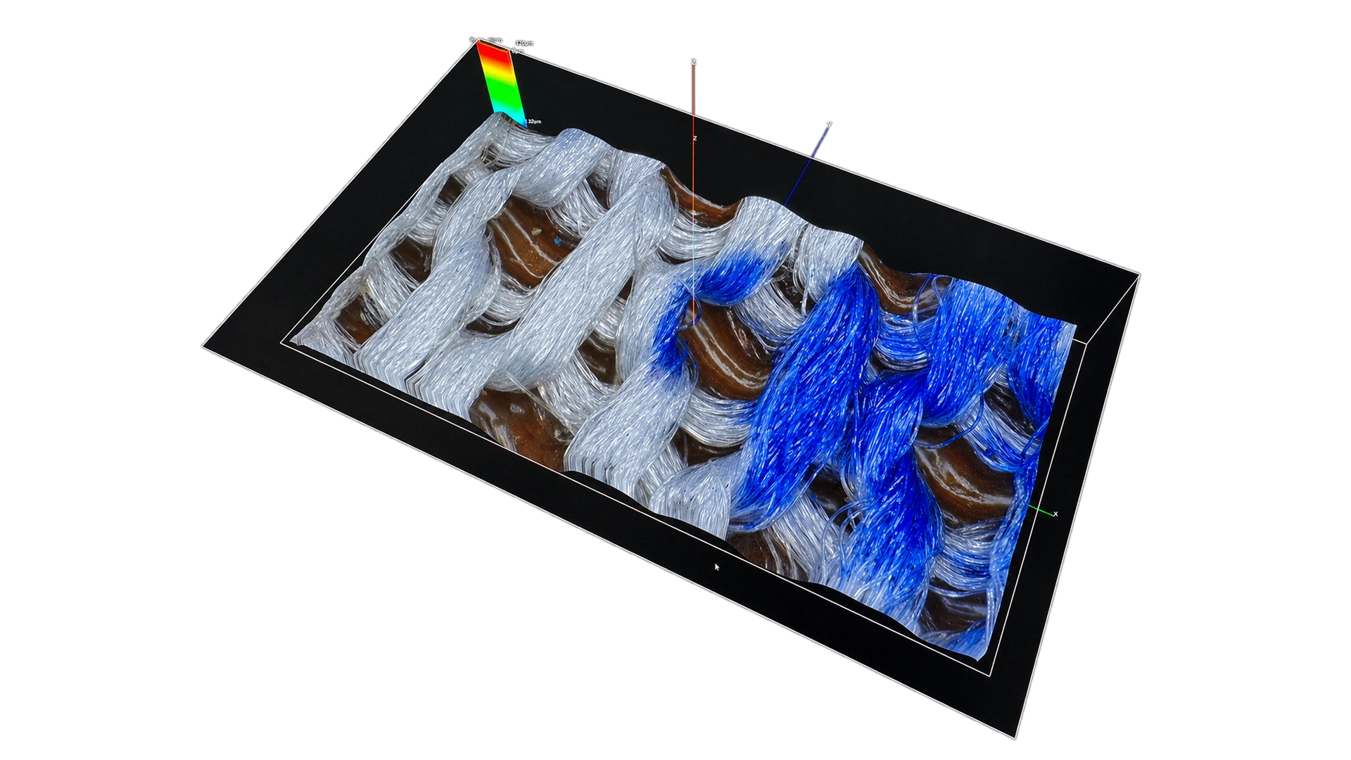 SDM-1000 织物三维形貌测量示意图